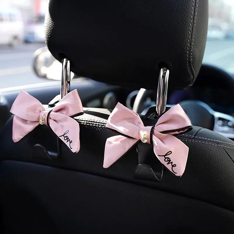 1pc Car Headrest Storage Hook Auto Butterfly Styling Organizer Hook Car Seat Back Hanger Decorative Hook Car Interior Accessorie