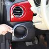 Fot Fiat 500 2007-2015 Real Carbon Fiber Car Driver Side Dashboard Air Outlet Decorative Panel Sticker Car Interior Accessories