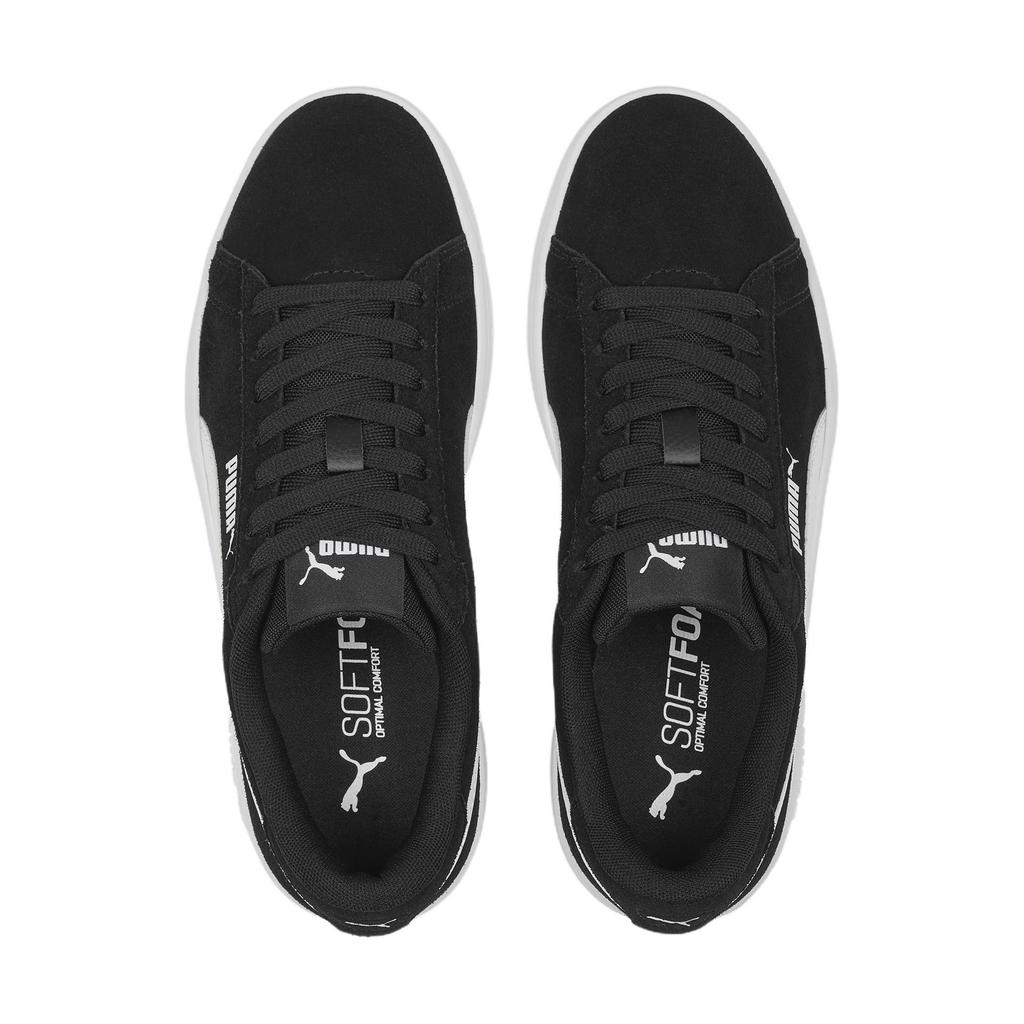 Puma Smash 3.0 Fashion Comfortable Low-Top Kids Skate Shoes Kids Sneakers Black White 392035-01
