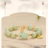 Year Lucky Rabbit Beaded Bracelet for Women Elegant Red Beads Fu Letter Charm Bracelet Chinese Jewelry Festive Gifts