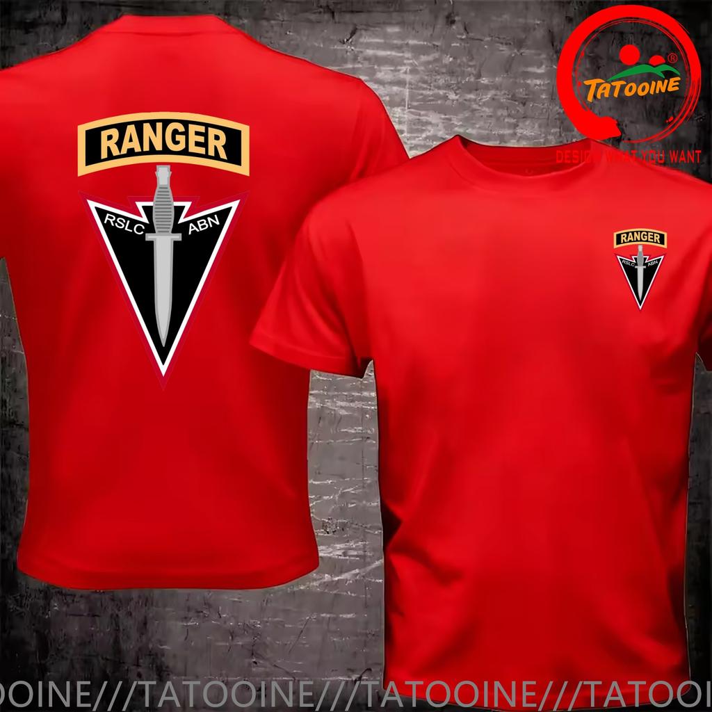Funny Design Us Army Airborne Rslc Abn Ranger Shirt Unisex Fashion Trendy Casual Clothing Stylish Tops Tee Shirt Leisure Tshirt