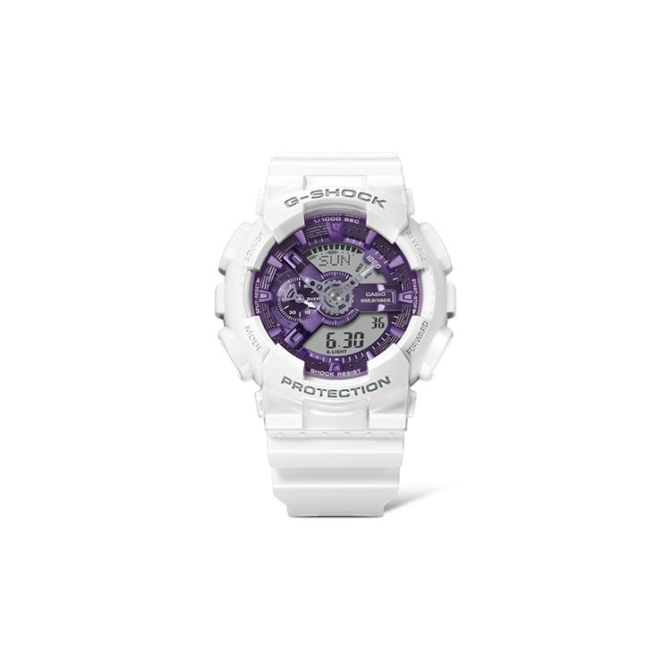 Casio / Quarzwerk Uhr Unisex Lila Zifferblatt GA-110XWS