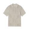 Levis Comfortable Versatile Solid Color Hollow Crochet Knit Short Sleeve Sweater Men Tops 0013G-0006