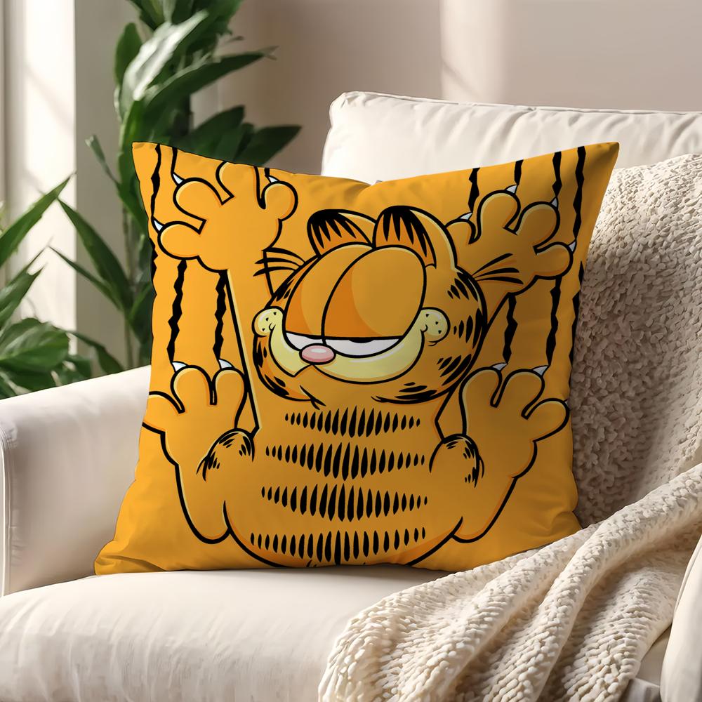 Cartoon G-Garfield-ES cute cat cushion cover Pillow Case Pillowcase Soft Skin Friendly & Comfortable with a Hidden Zipper