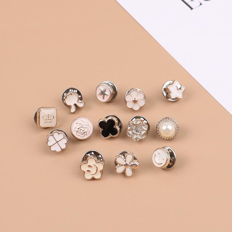 

10 шт., бесплатная вышивка, брошь на пуговицах с жемчугом, предотвращает случайное воздействие