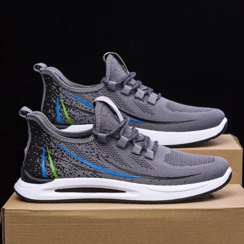 

Летающая плетеная обувь мужская спортивная обувь дышащая модный тренд повседневная беговая обувь сетчатая дышащая обувь для ходьбы 44
