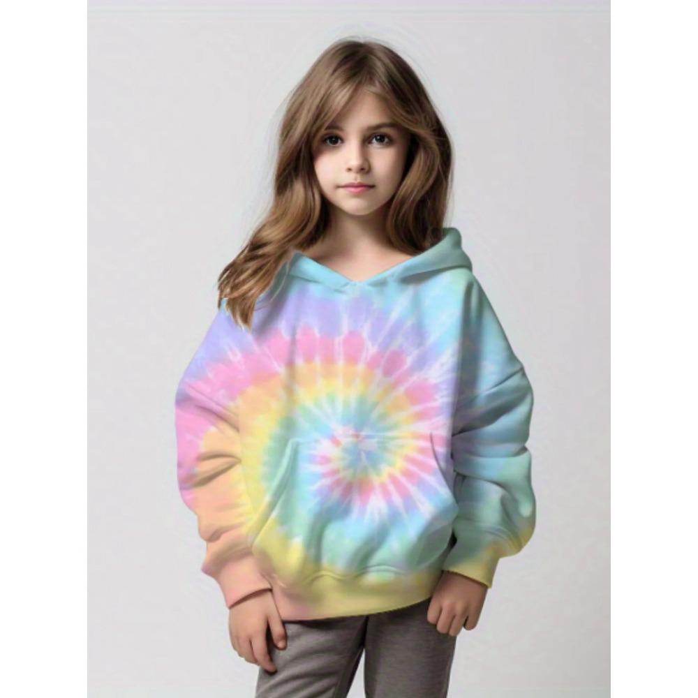 Kids Clothes Girl Hoodies Long Sleeve 3D Cartoon Print Children Spring Fall Clothes Tops Outdoor Casual Polyester Girl Clothing