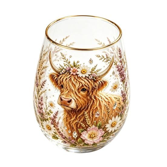 Bicchiere in Vetro DYS, Forma a Uovo Trasparente Cristallo Senza Piombo Smalto Dipinto Bordo Dorato Tumbler da Bevuta Vintage, Vetro di Grande Capacità per Bar di Casa Ufficio
