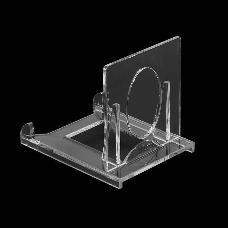 Mini Adjustable Protector Holders with Acrylic Stands Bases Desktop Clear Picture Photo Frames Card Rack Home Decor