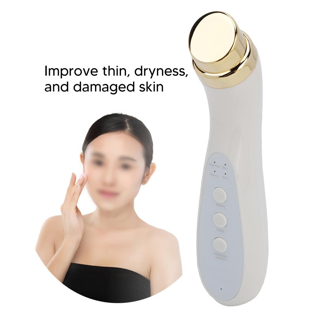 Facial Beauty Massager Hot Compress Vibration EMS Microcurrent Skin Tightening Lifting Machine