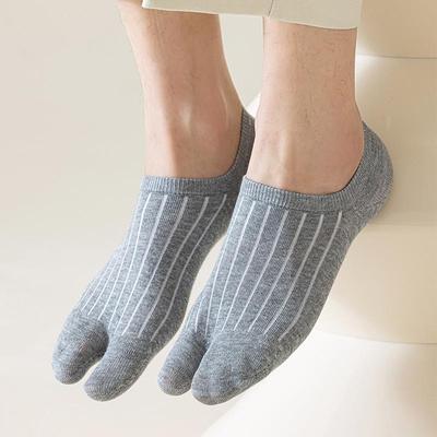 Men's Shallow Two-Toe Split Cotton Socks for Summer – Invisible Flip-Flop Boat Socks