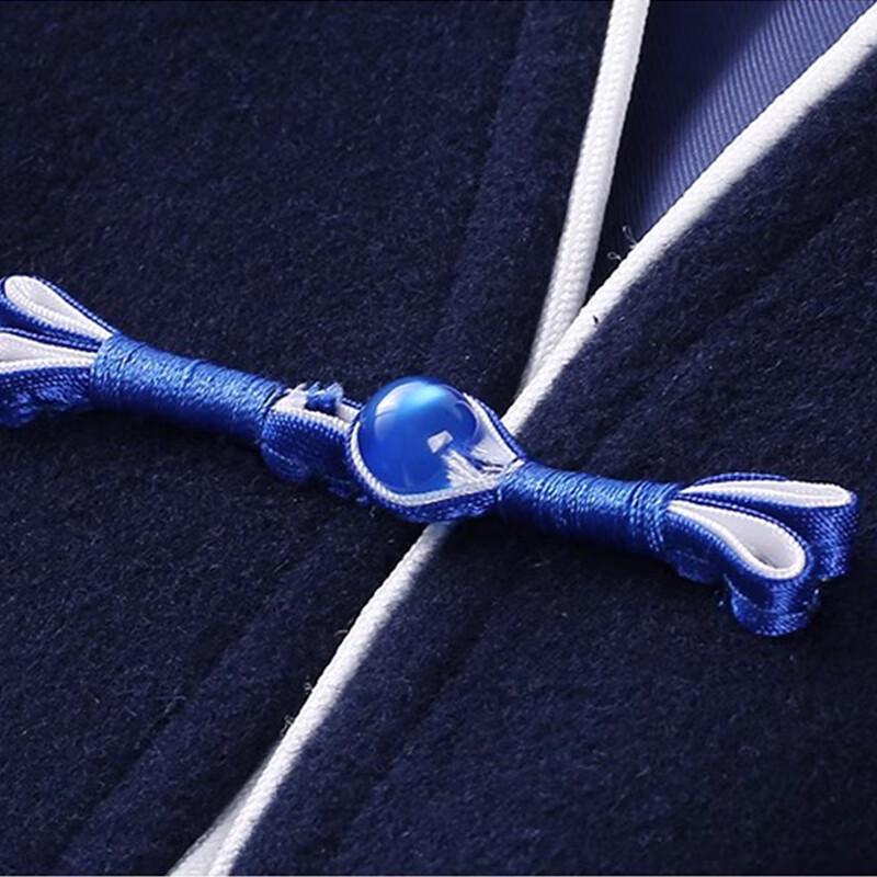 Trolman New Chinese Style Winter Woolen Work Coat