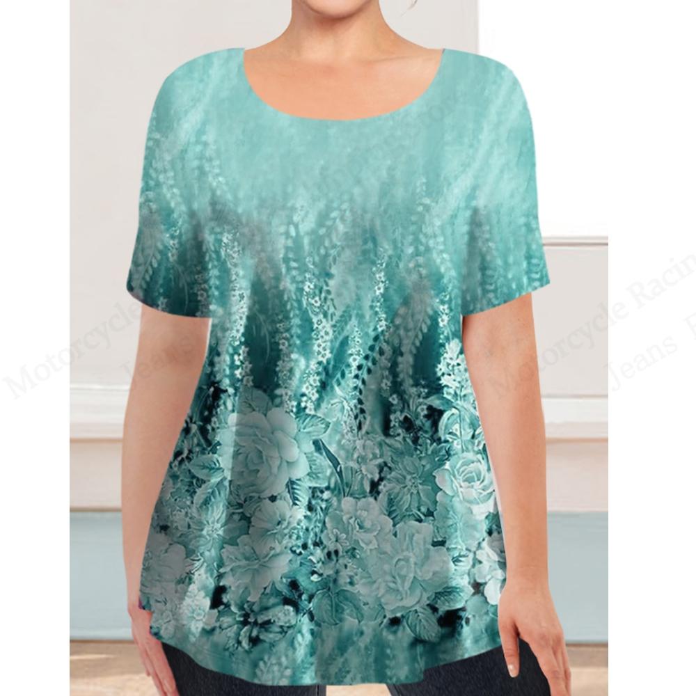 Casual Short Sleeved Printed Fashionable Oversized 3D Top Pattern T-shirt for Men Comfortable Summer Round Neck