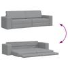 Sofa Bed Light Grey 245 x 78 x 77 cm Fabric