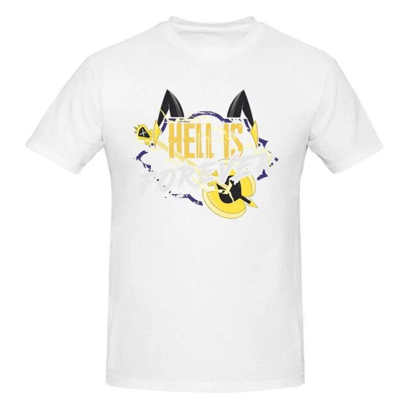 Hazbins Hotels Adam Hölle Ist Für Immer Herren T-Shirts Neuheit T-Shirt Kurzarm T-Shirt Reine Baumwolle Übergröße Kleidung Shirt