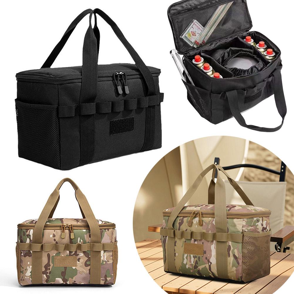 Sac de rangement de camping 20L Grande capacité Pliable Sac de rangement pour pique-nique avec compartiments Tissu Oxford 600D Sac de rangement pour coffre