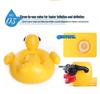 Inflatable Big Yellow Duck Float Bed - Thickened, Big-Eyed Playground Raft