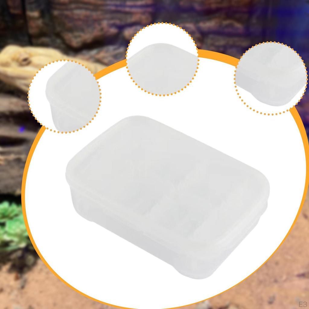 Reptilien Zuchtbox Ei 14 Fächer Behälter Zubehör Inkubator Fall für Geckos Schildkröte Eidechsen