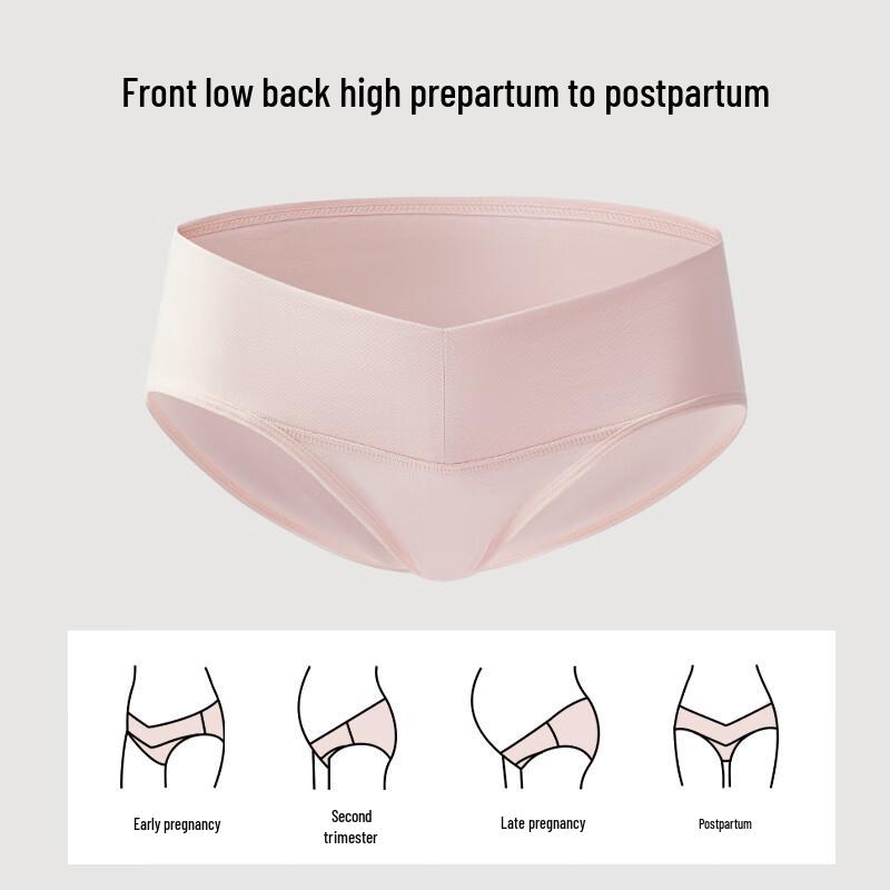 YouKeShu 7A Antibacterial Maternity Belly Support Briefs