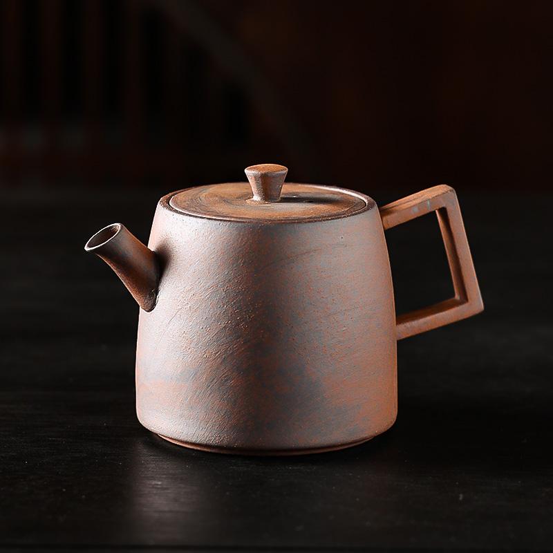 Retro Japanese Style Pot Teapot Kung Fu Coarse pottery Tea Making Device Tea Infuser Tea Kettle Chinese Small Teapot