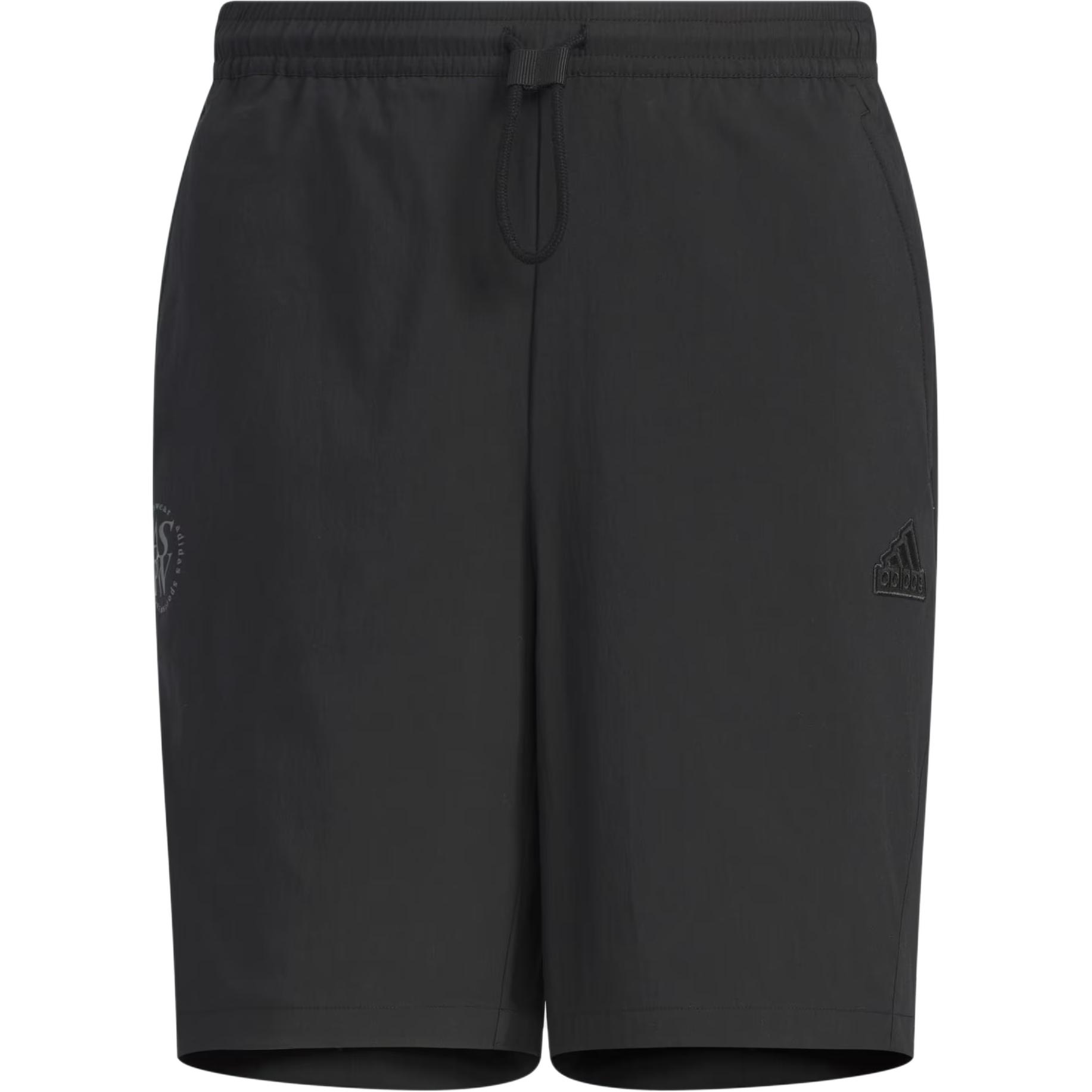 

Adidas Lounge Woven Shorts Mid Waist Versatile Fashion Casual Men Shorts Black JI8609 XL