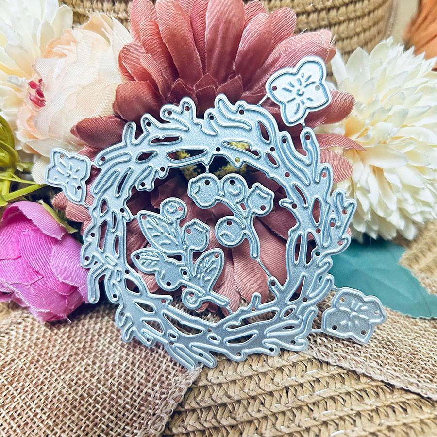 Flower Circle Metal Cutting Dies For DIY Scrapbooking Album Paper Cards Decorative Crafts Embossing Die Cuts