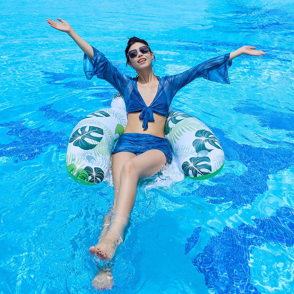 Adult Inflatable Floating Drainage Chair PVC Floating Bed Foldable Inflatable Bed