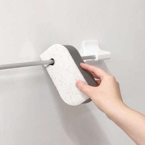 Éponge de bain antibactérienne Towa Sangyo Ag, Grise, Env.. 7,6 x 4,5 x 15,8 cm