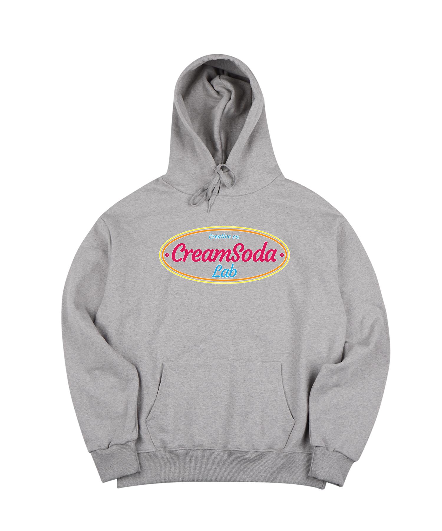 Cream Soda Lab Crsdel On Over Logo Hoodie Gray Pink L