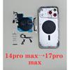 Guscio Posteriore Fai-da-te 14 pro max a 17 pro max Assemblaggio Cover Posteriore Completamente Compatibile Per iPhone 14 Pro Max Come 17 Pro Max Alloggiamento Posteriore