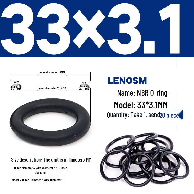 High-Pressure NBR Nitrile Rubber O-Ring Seal - Wear & Oil Resistant
