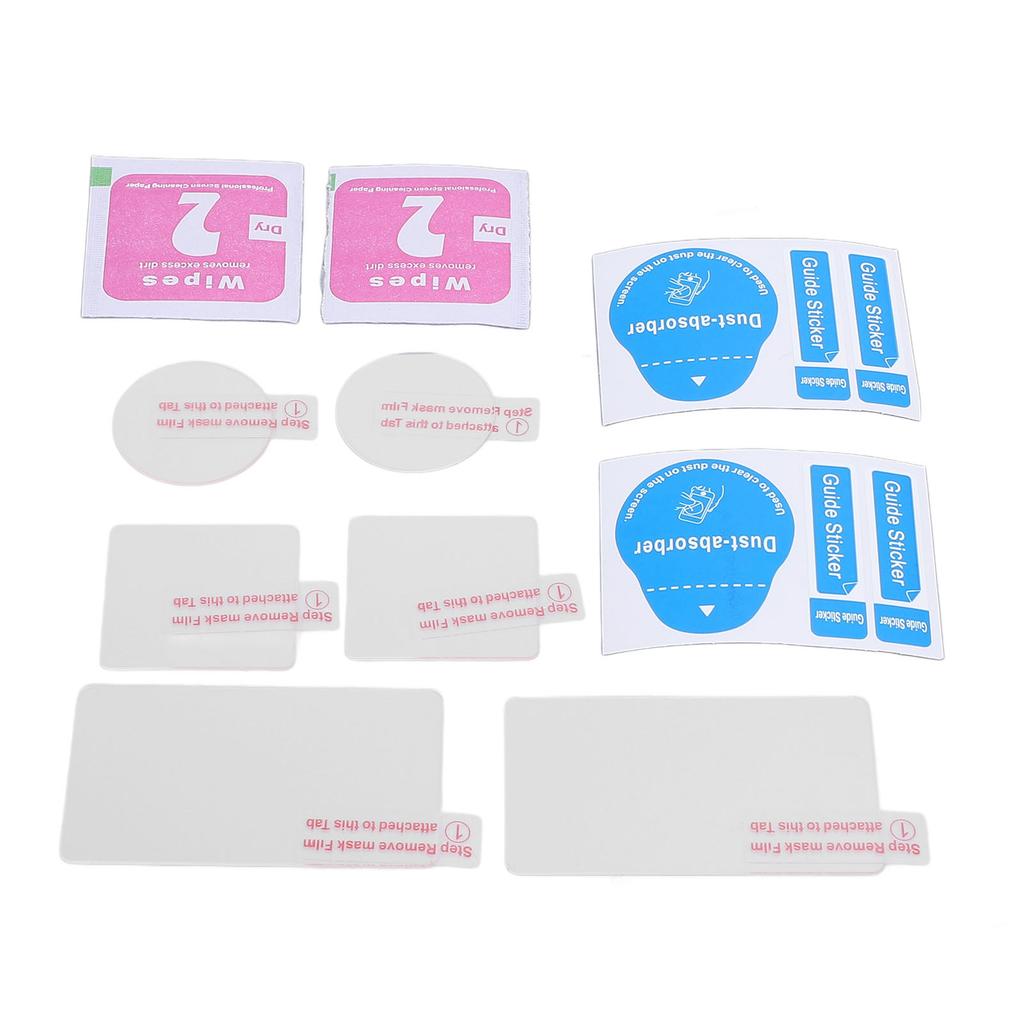 2 Set Vlog Camera Screen Lens Protector Camcorder Front Rear Lens Screen Film for Action 5pro with