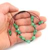 Hand-Woven Natural Crystal Agate Bead Bracelet Bracelet, Adjustable B31