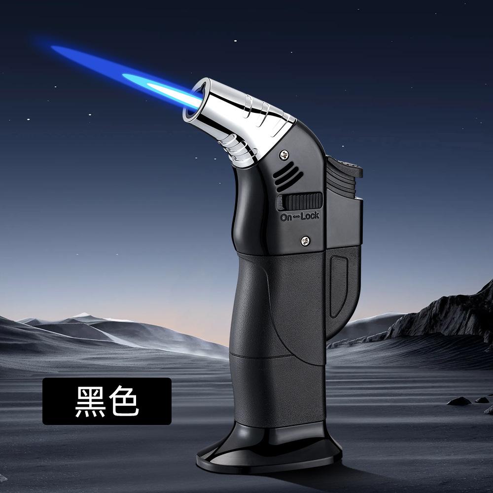 Windproof Straight Forward Multifunctional Lighter Moxibustion Cigar Spray Gun Portable Large Capacity Cigarette Accessory