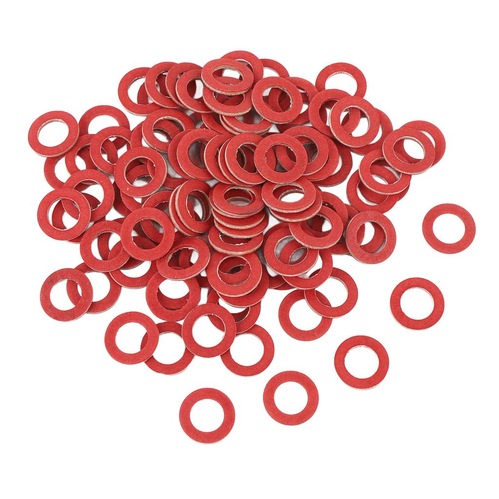 100 Pcs Outboard Oil Drain Gasket 90430 08020 90430 08021 00 Red Plastic Outboard Engine Oil Drain Seals