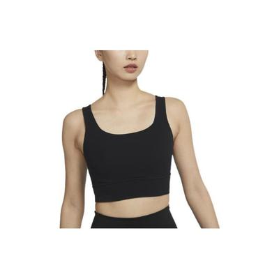 Logo Print Medium Support Sports Bra Women Underwear Black DO6620-010