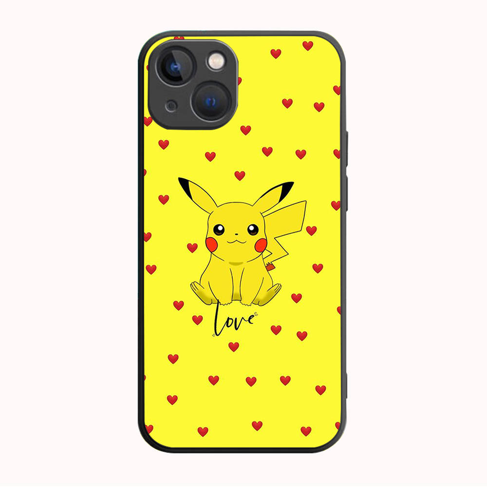 Carcasă neagră B-79 Pokemon Pikchu pentru Samsung S24 S23 S22 S21 S20 FE S10 Lite Ultra S7 S8 S9 Plus A05S A11 A12 A13 A15 A22 A24 A25 A32 A52 A71 5G
