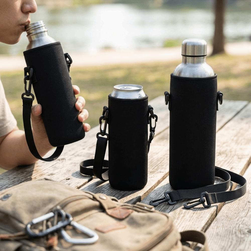 3Pcs Portable Cup Holder Elastic Neoprene Cup Cover Practical Drink Cup Holder Travel Use