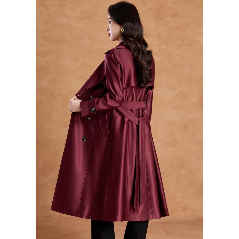 Kabei'er Women's Chic British Style Long Trench Coat