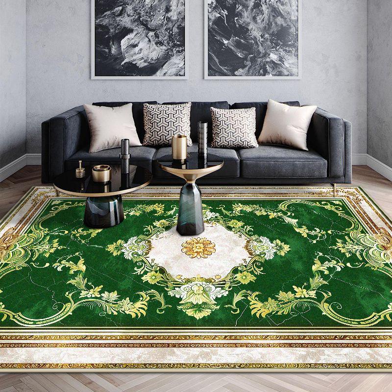 Persischer Stil Heimdekoration Luxus Wohnzimmer Teppich Fussel-frei Leicht zu reinigen Esszimmer Dekor Teppich Weich Faltbar Couchtisch Matte