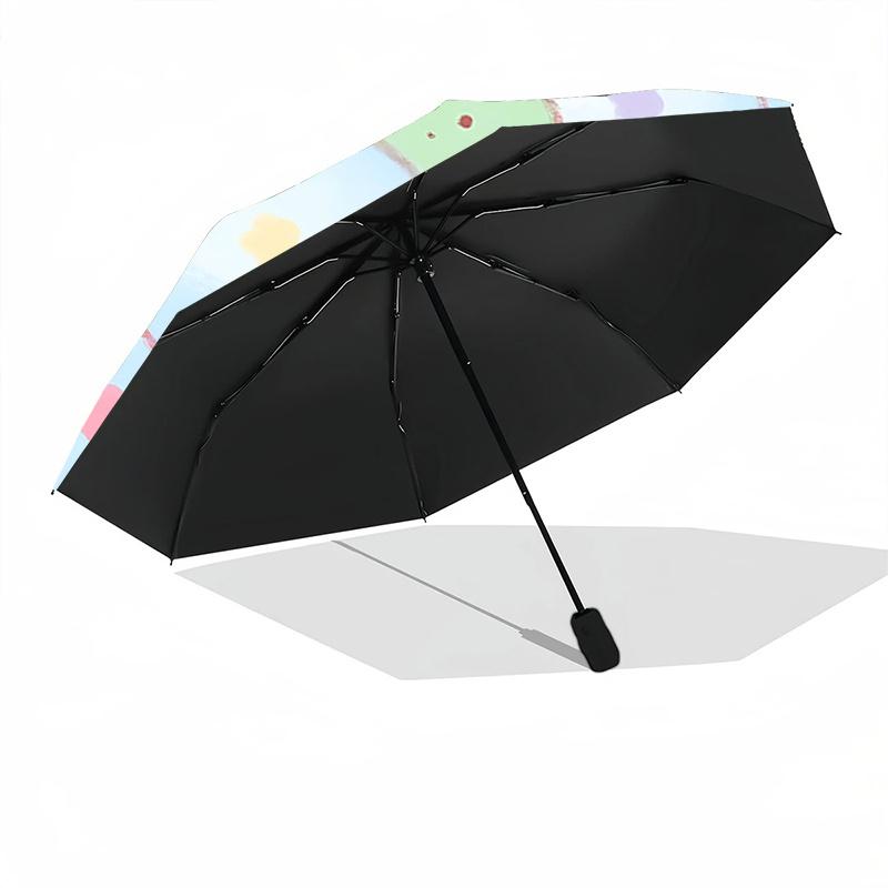 1 Stück Bewölktes Abenteuer: Süßer Bären-Wolken-Print Regenschirm - Automatisches Öffnen/Schließen, Faltbares Design, Für den Außenbereich, Festliches Geschenk für Fans & Reisende.Q081
