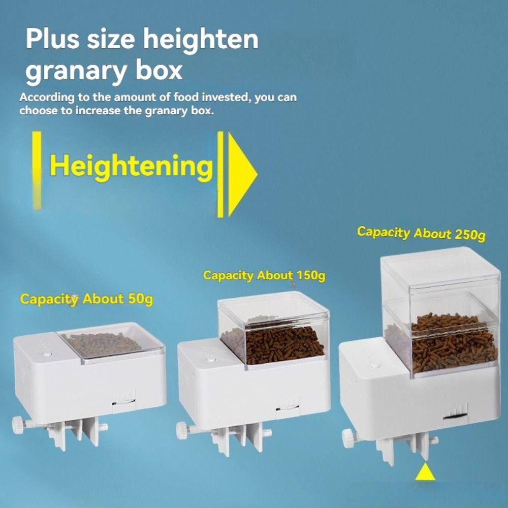 Intelligent Timing Automatic Fish Tank Feeder Dual Anti Blocking Aquarium Goldfish Feeder Aquarium