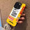 D-DHL-L logo Barevný kryt na telefon Pro iPhone 17 16 15 14 13 12 11 Pro Max Plus Pro