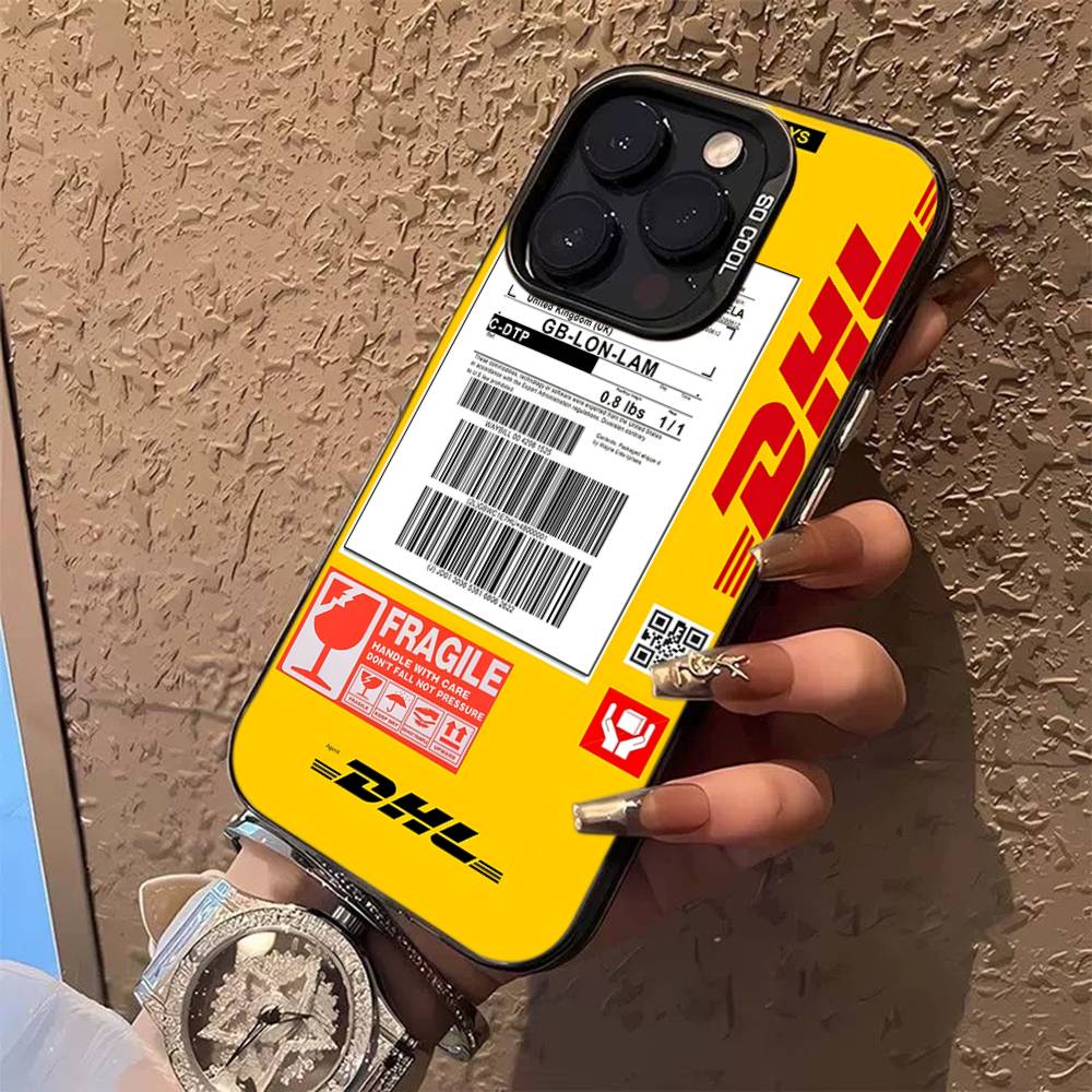 D-DHL-L logo Barevný kryt na telefon Pro iPhone 17 16 15 14 13 12 11 Pro Max Plus Pro