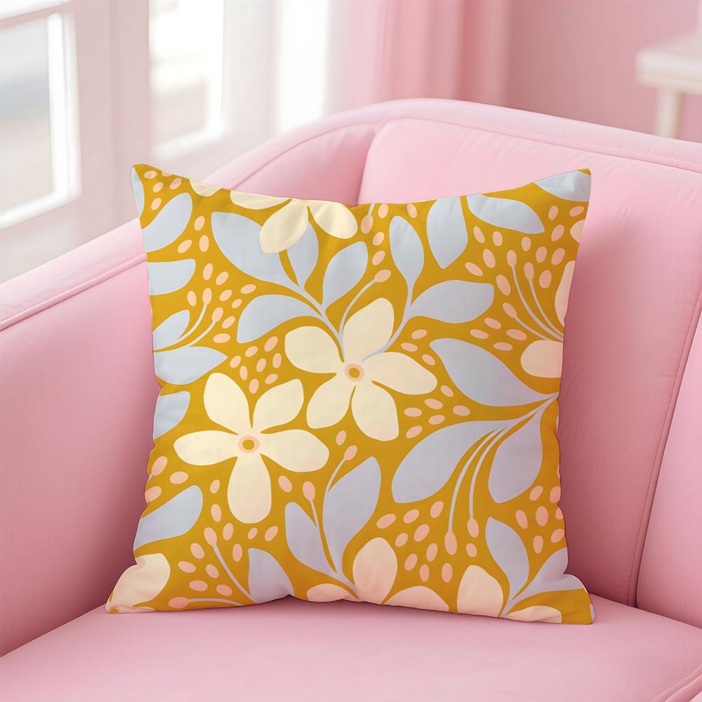 Bold Bright Artistic G-Gerdadzys Floral Pattern Cushion Cover Pillow Case Soft Friendly Fabric & Concealed Zipper