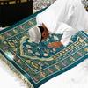 Muslims Islamic Prayer Mat Soft Comfortable Washable Worships Mat Rugs 70x110cm