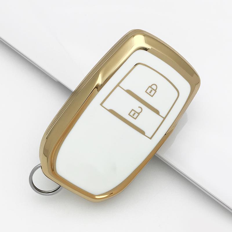 DM Car Decorative Accessories New TPU Car Key Shell Case Bag Protective for Toyota 3 Button Remote Key