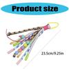 Vibrant Handmade Keychain Weaving Keyring Ornament Decorative Phone Bag Charm for DIY Enthusiasts And Fashion Lovers