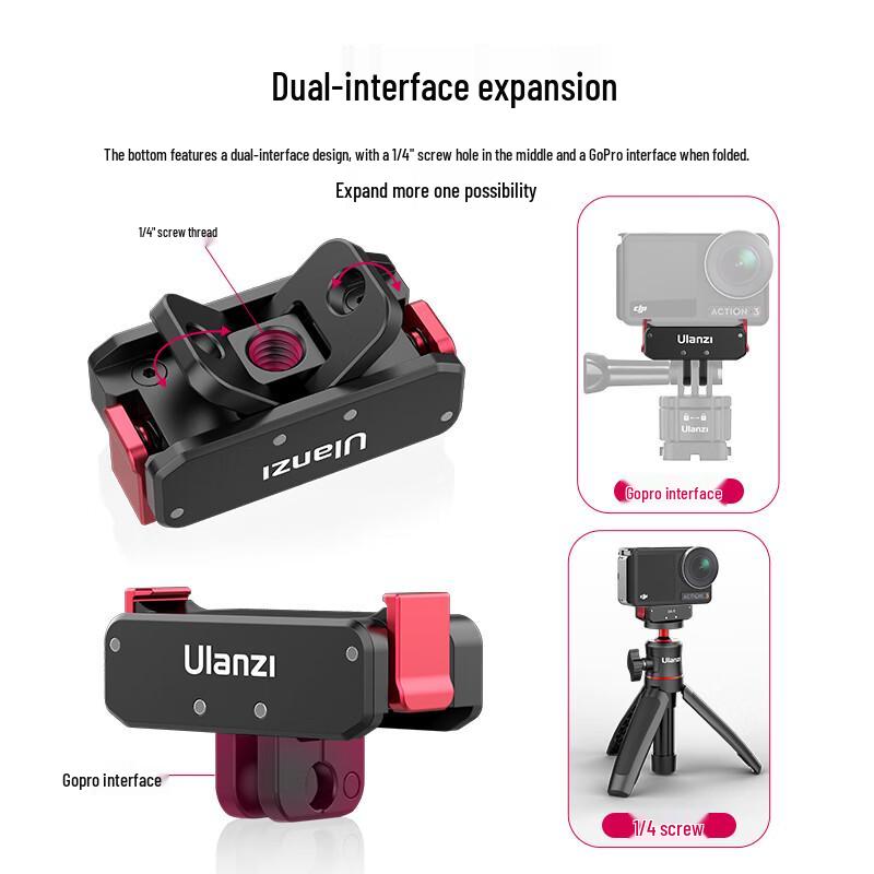 Ulanzi OA-11 Magnetic Quick Release Base for DJI Osmo Action 3/4