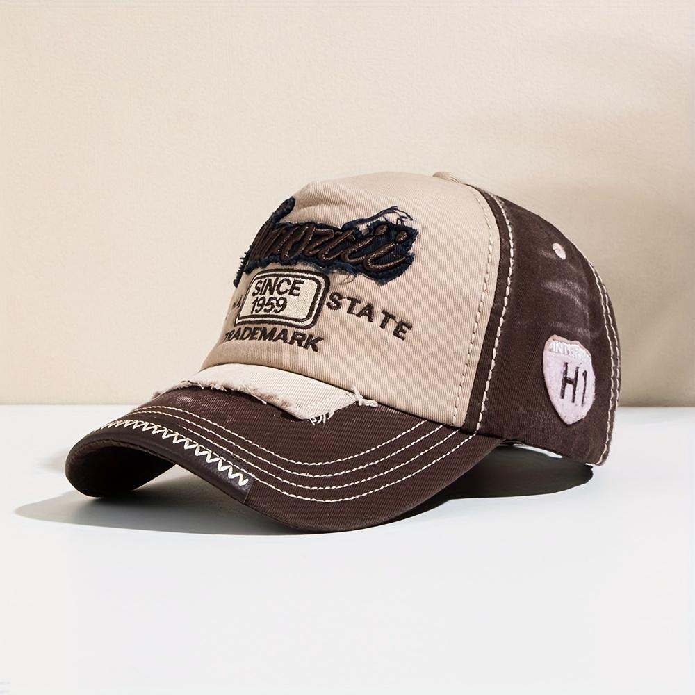 

1 шт. винтажная бейсболка унисекс с вышивкой Hawaii State - стильная повседневная одежда для спорта на открытом воздухе, гольфа, рыбалки, путешествий и отдыха One Size Fits All